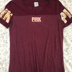Pink maroon shirt